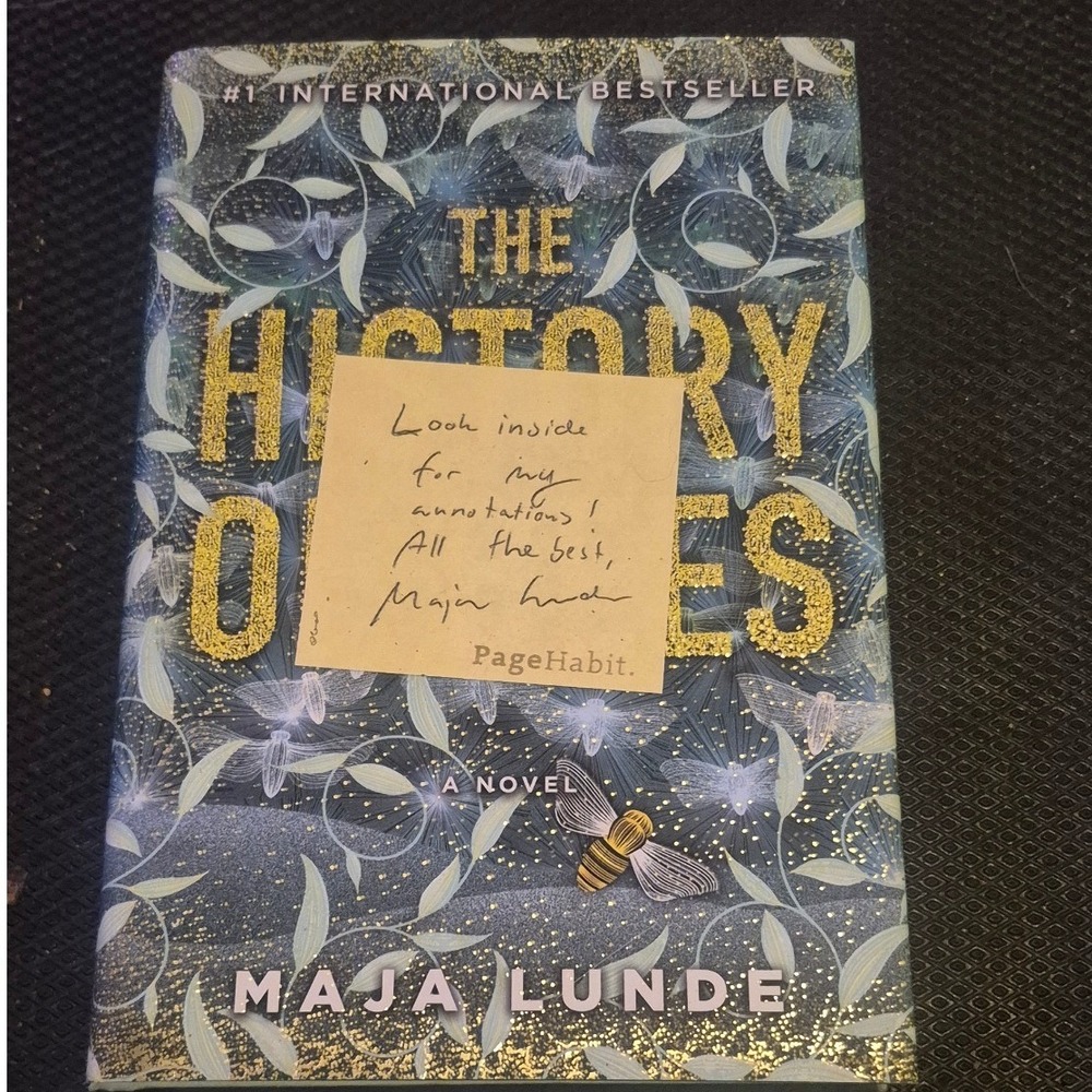The History of Bees Maja Lunde Hardcover Novel PageHabit Annotated Edition